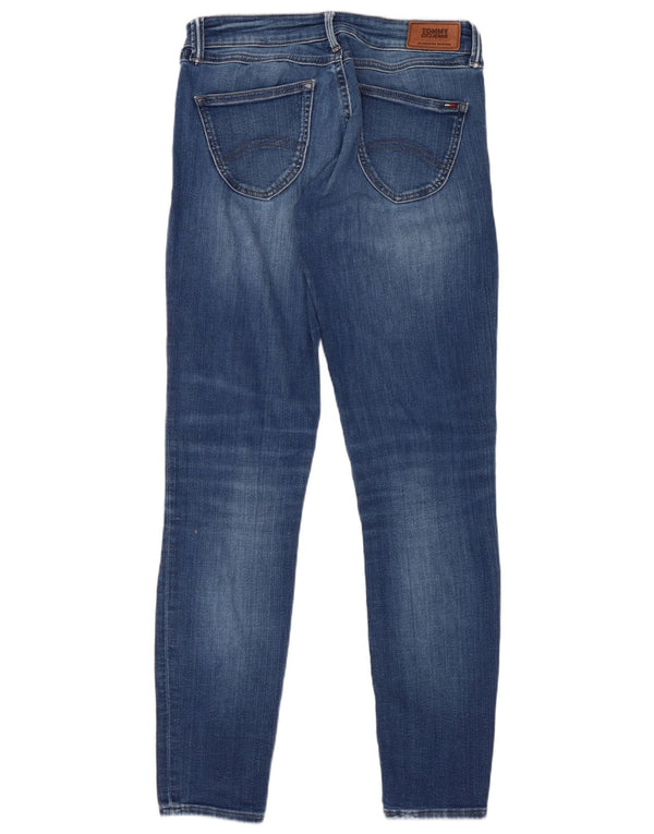 Tommy Hilfiger Womens Sophie Low Waist Skinny Jeans W27 L30 Blue Cotton
