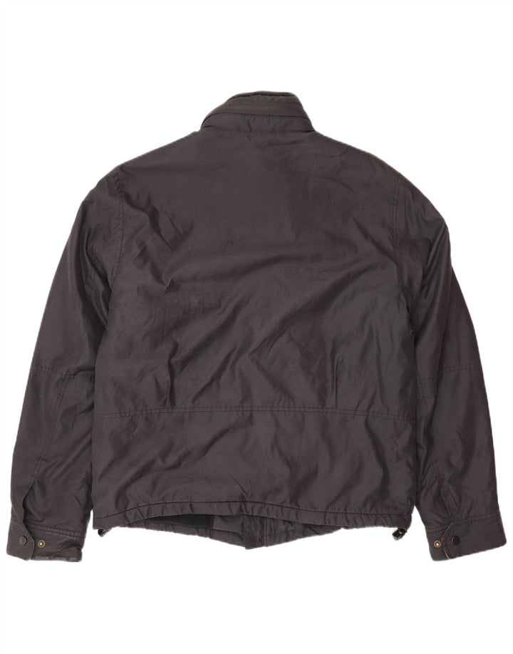 Marks & Spencer Mens Windbreaker Jacket UK 36 Small Navy Blue Polyester