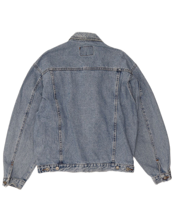 Casucci Mens Denim Jacket UK 40 Large Blue