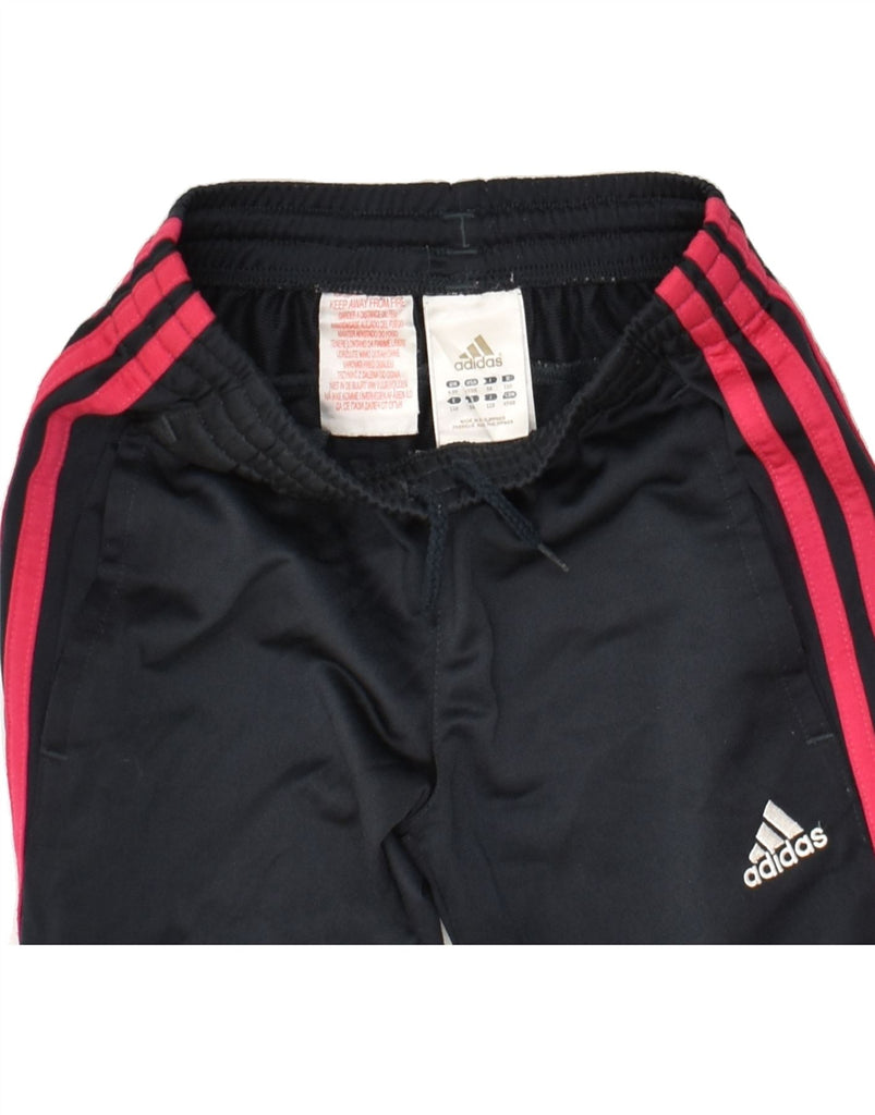 ADIDAS Girls Tracksuit Trousers 4-5 Years Grey Polyester | Vintage Adidas | Thrift | Second-Hand Adidas | Used Clothing | Messina Hembry 