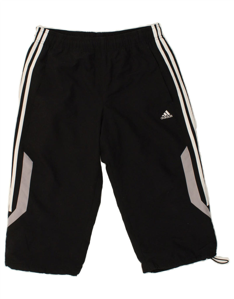 ADIDAS Mens Sport Shorts Small Black Polyester | Vintage Adidas | Thrift | Second-Hand Adidas | Used Clothing | Messina Hembry 