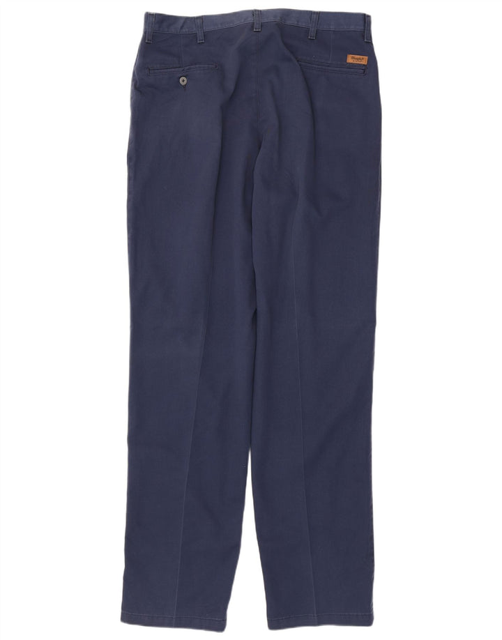 WRANGLER Mens Riata Pegged Chino Trousers W38 L36 Navy Blue Cotton