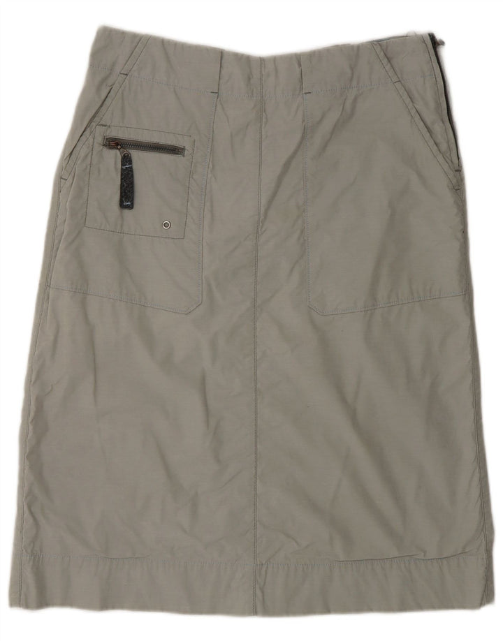 Murphy & Nye Womens Straight Skirt W29 Medium Grey Cotton