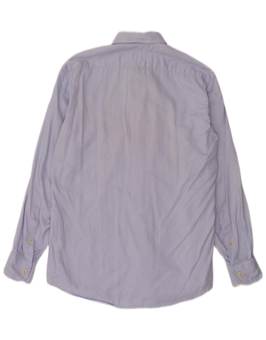 ALVIERO MARTINI Mens Shirt Size 39 15 1/2 Medium Blue Cotton