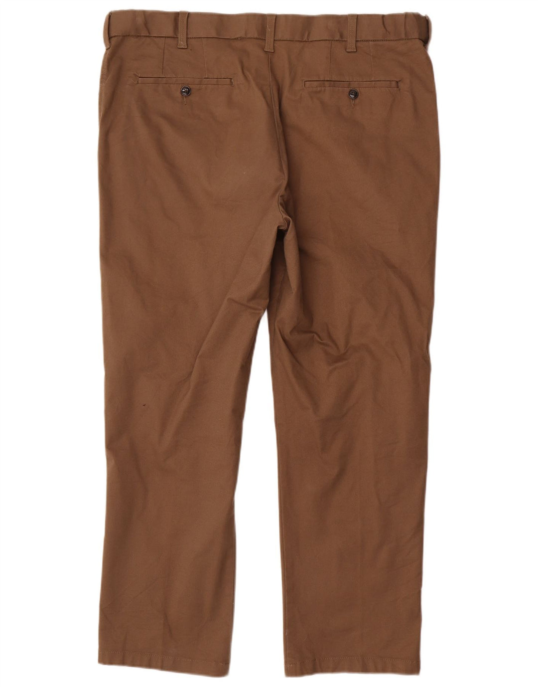 Marks & Spencer Mens Blue Harbour Straight Chino Trousers W40 L29 Brown