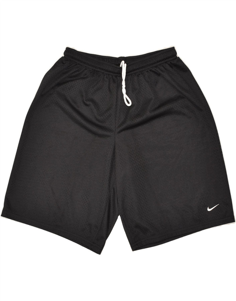 NIKE Mens Sport Shorts XL Black Polyester | Vintage Nike | Thrift | Second-Hand Nike | Used Clothing | Messina Hembry 