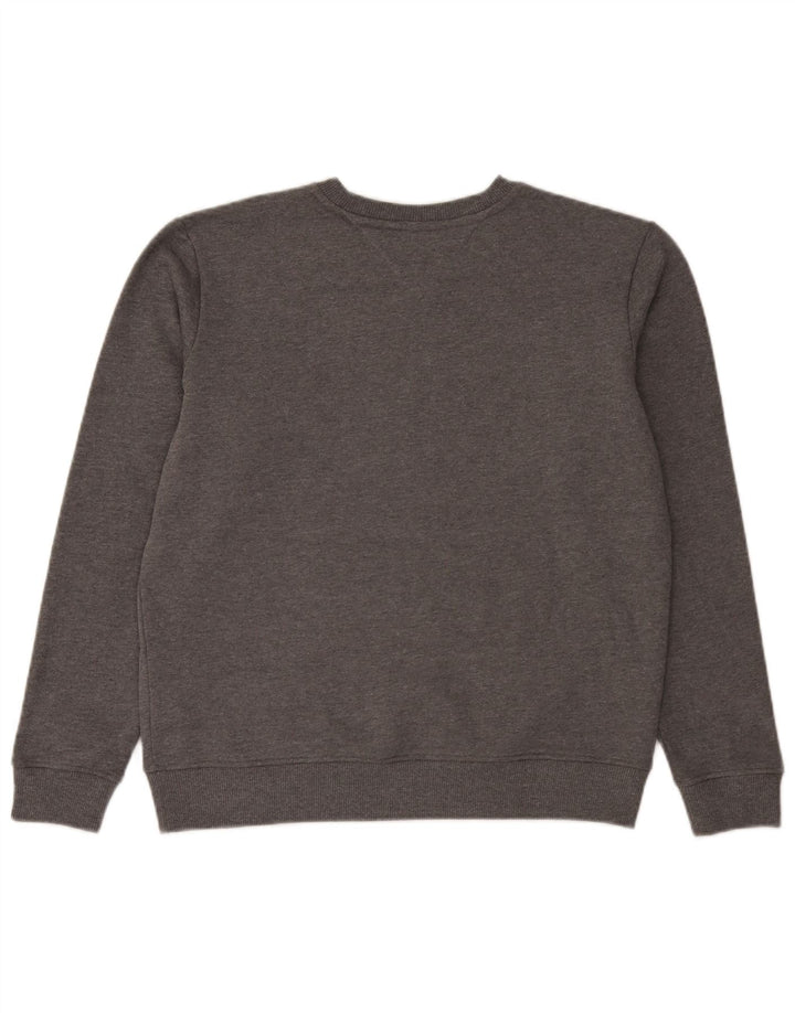 Tommy Hilfiger Mens Graphic Sweatshirt Jumper Large Grey Cotton
