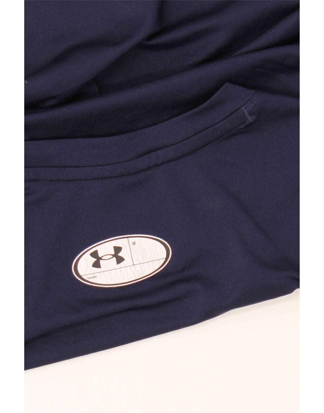 Under Armour Mens Heat Gear T-Shirt Top Medium Navy Blue Synthetic