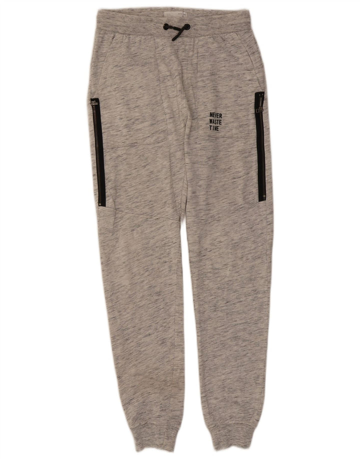 Zara Boys Tracksuit Trousers Joggers 13-14 Years Grey Flecked