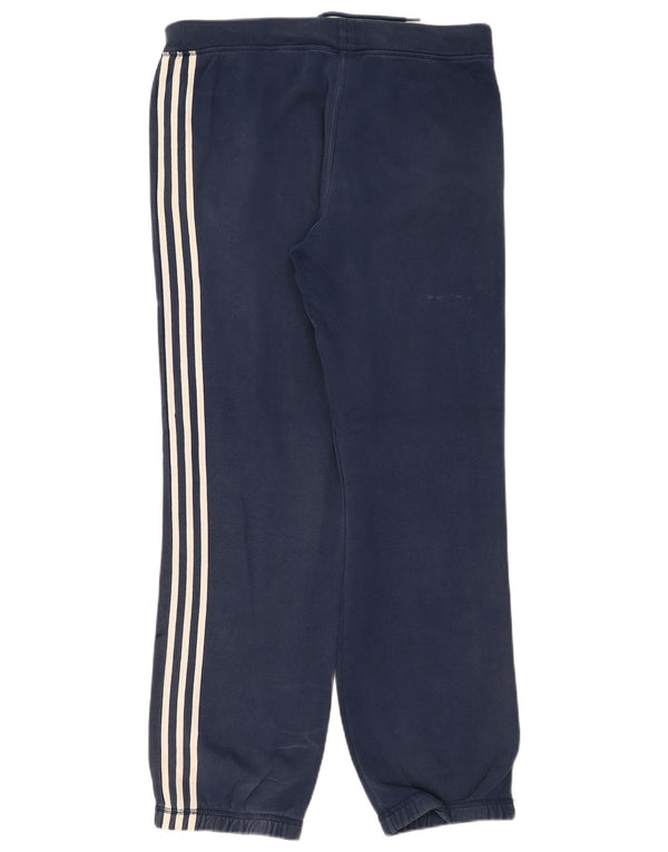 Adidas Mens Tracksuit Trousers Joggers Medium  Navy Blue Cotton