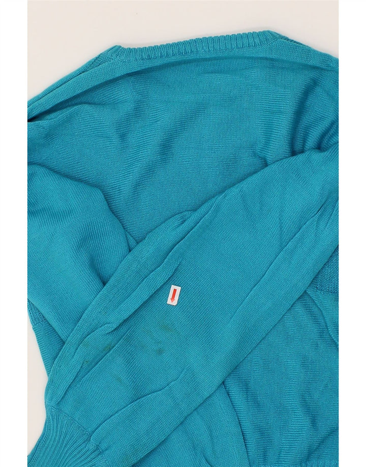 VINTAGE Womens Oversized Crew Neck Jumper Sweater UK 18 XL Blue Vintage Vintage and Second-Hand Vintage from Messina Hembry 