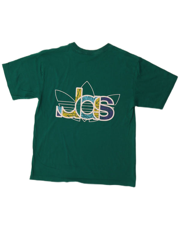 Adidas Mens Graphic T-Shirt Top Medium Green