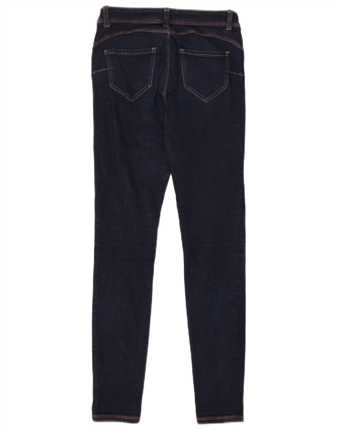 BENETTON Womens Skinny Jeans W28 L30 Navy Blue Polyester