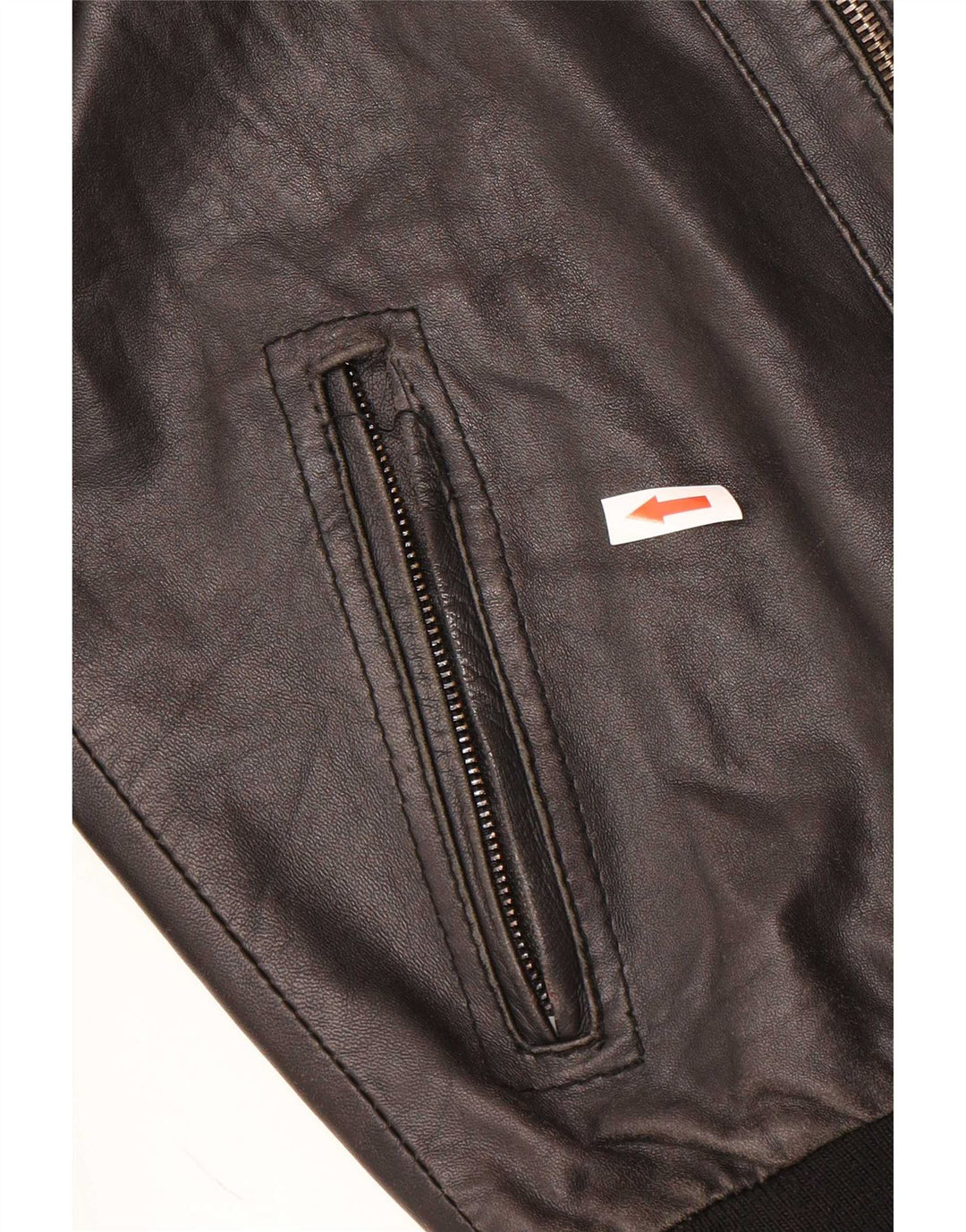 C.D.P. Mens Leather Jacket IT 46 Small Black