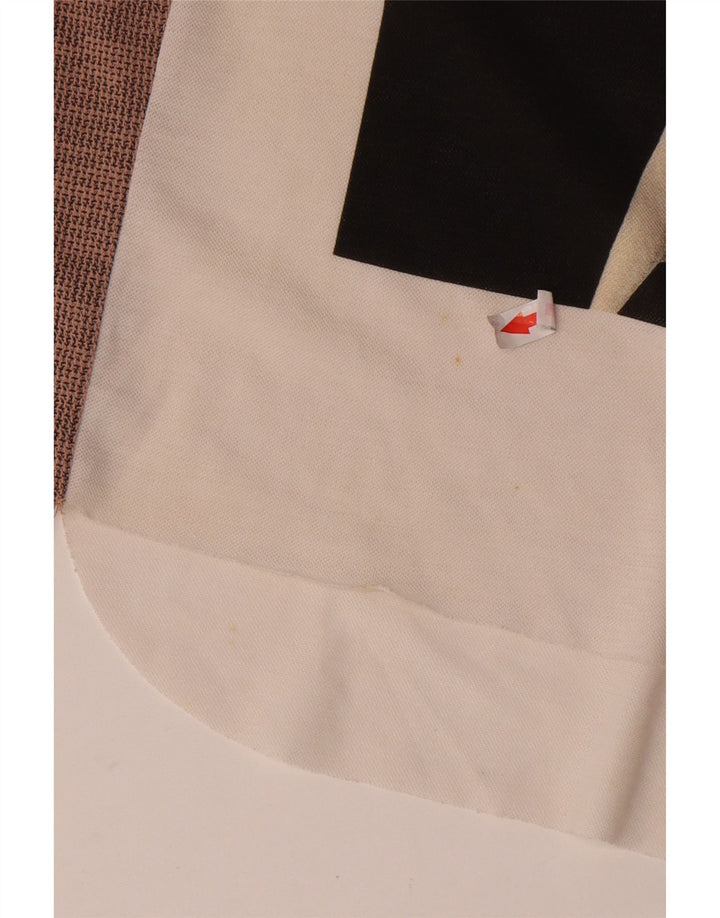 Zara Womens Oversized Graphic Top 3/4 Sleeve UK 10 Small White