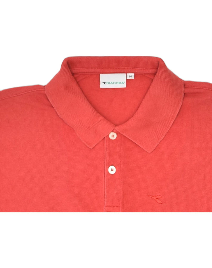 DIADORA Mens Polo Shirt Medium Red Cotton | Vintage | Thrift | Second-Hand | Used Clothing | Messina Hembry 