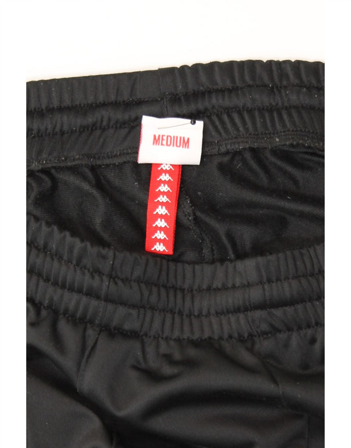 Kappa Mens Graphic Tracksuit Trousers Joggers Medium  Black
