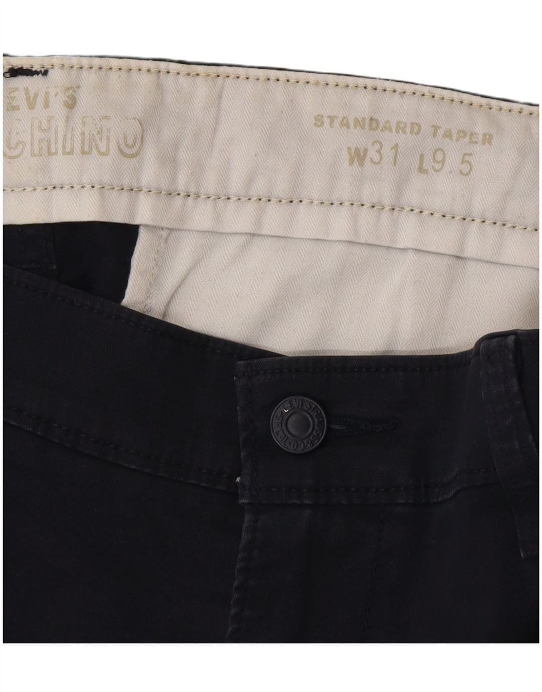 Levi's Mens Standard Chino Shorts W31 Medium  Navy Blue Cotton