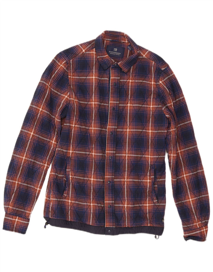 Scotch & Soda Mens Lumberjack Flannel Shirt Medium Multicoloured Check