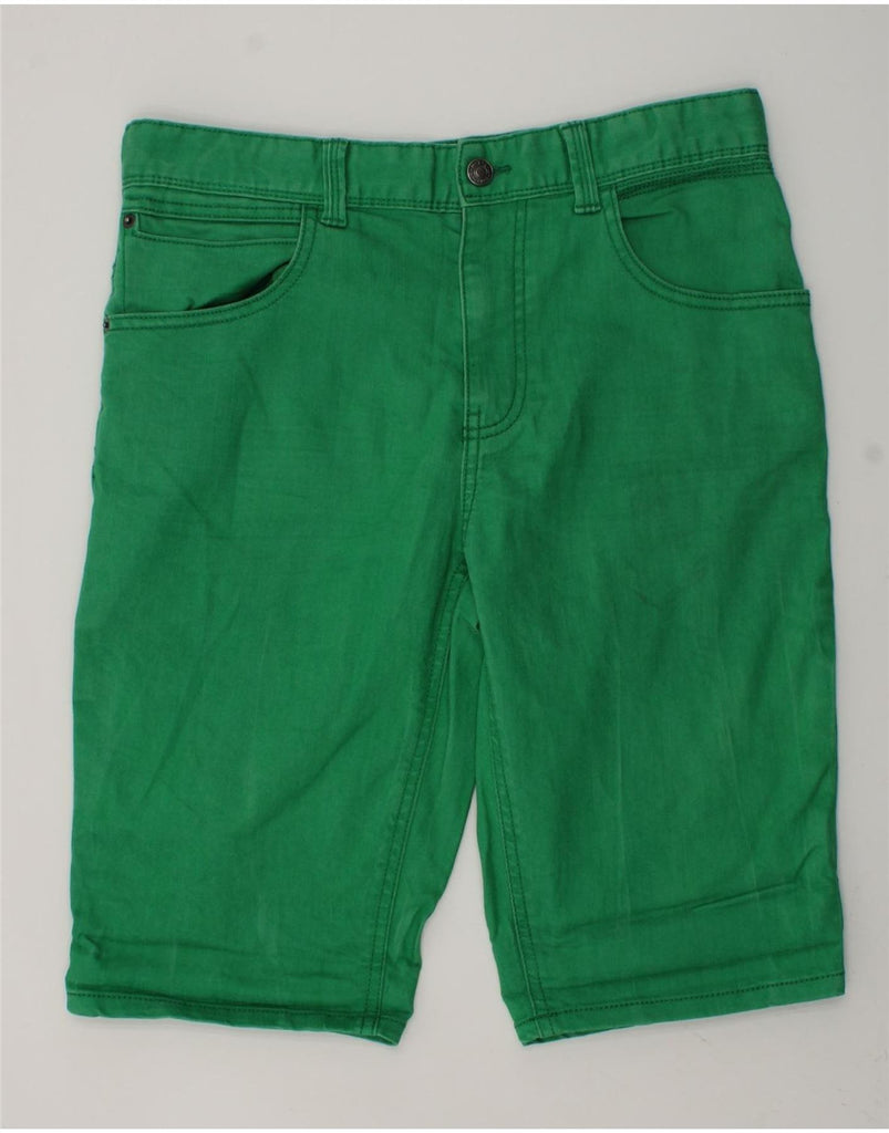 BENETTON Boys Denim Shorts 13-14 Years 3XL W32 Green Cotton | Vintage Benetton | Thrift | Second-Hand Benetton | Used Clothing | Messina Hembry 