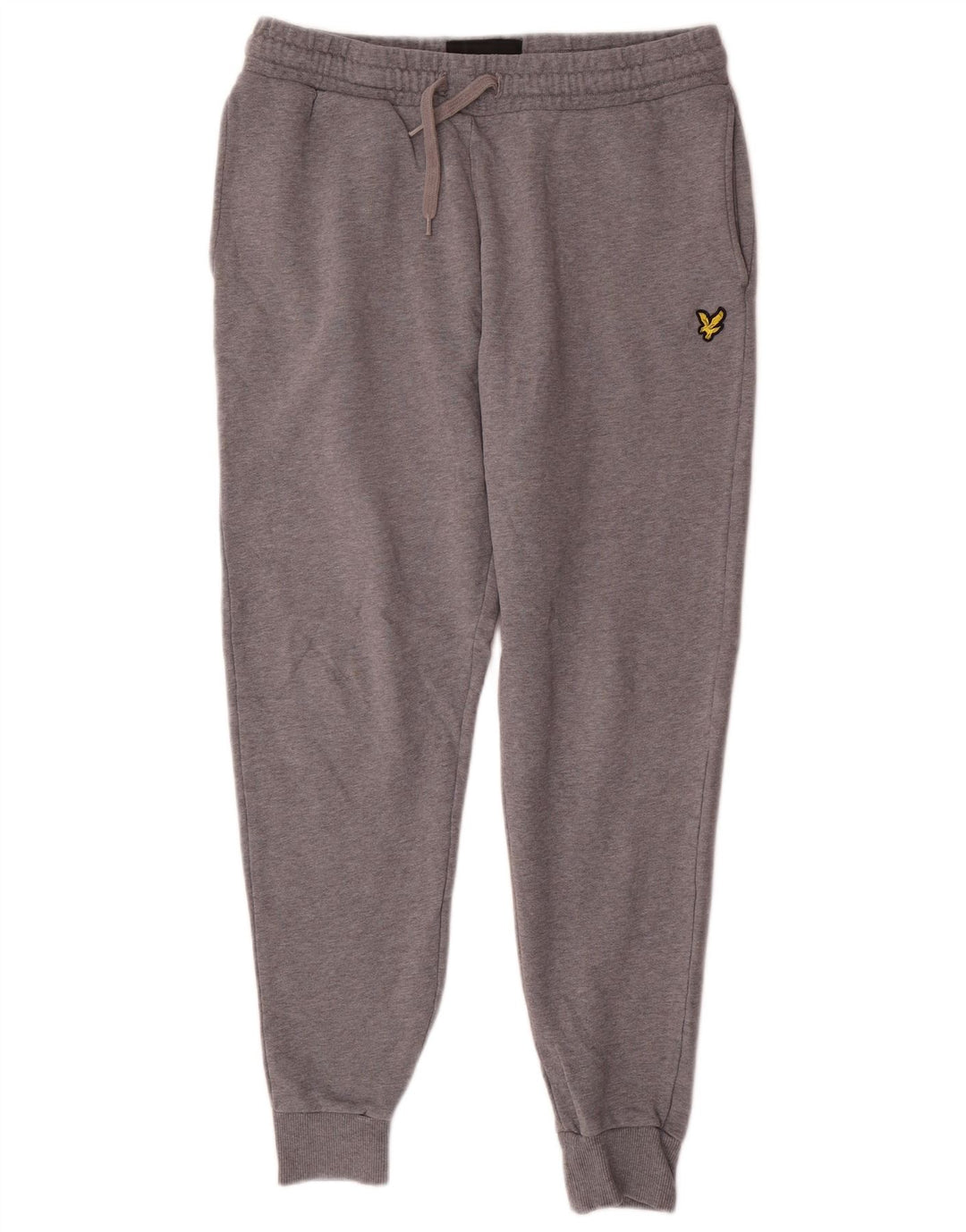 Lyle & Scott Mens Tracksuit Trousers Joggers Medium Grey Flecked Cotton