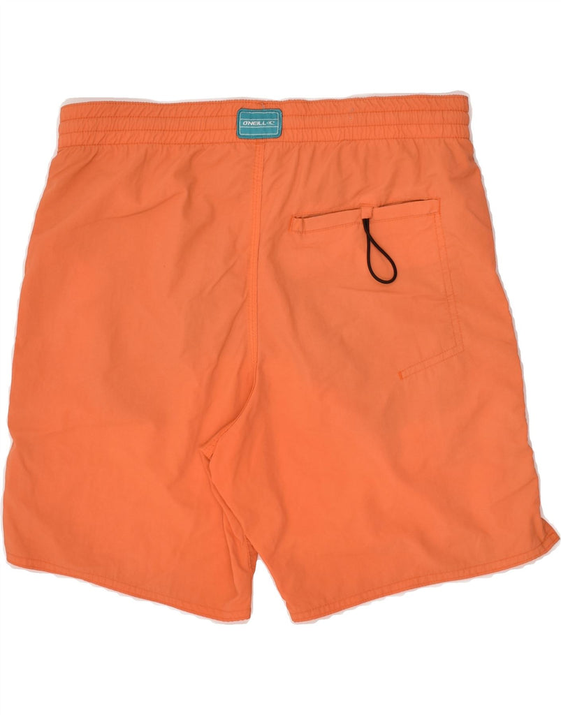 O'NEILL Mens Graphic Sport Shorts Small Orange | Vintage O'Neill | Thrift | Second-Hand O'Neill | Used Clothing | Messina Hembry 