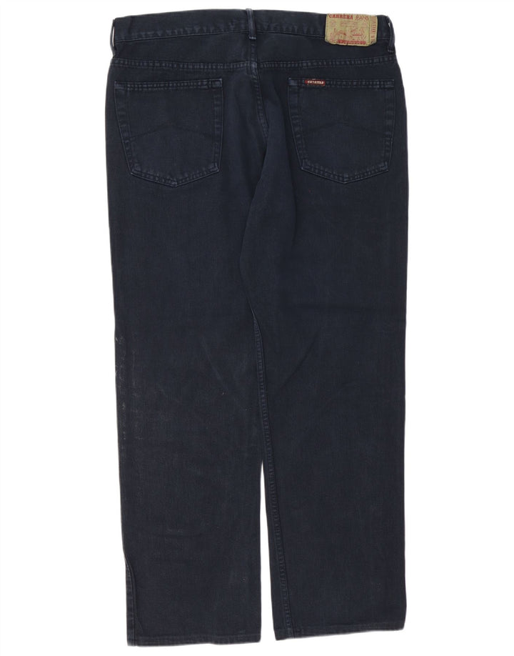 Carrera Mens Straight Jeans W38 L30 Navy Blue Cotton