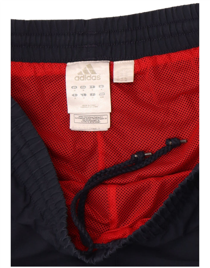 Adidas Mens Tracksuit Trousers Medium Navy Blue Polyester