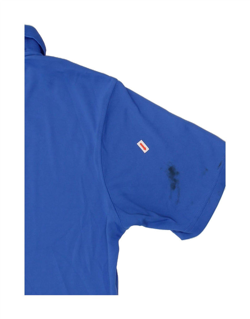 COLUMBIA Mens Polo Shirt Medium Blue Polyester Vintage Columbia and Second-Hand Columbia from Messina Hembry 