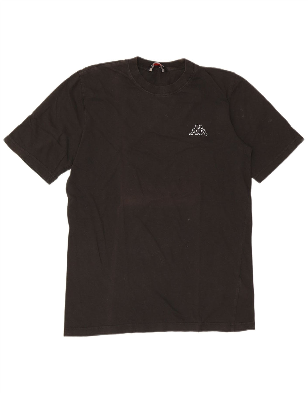 Kappa Mens T-Shirt Top Large Black Cotton
