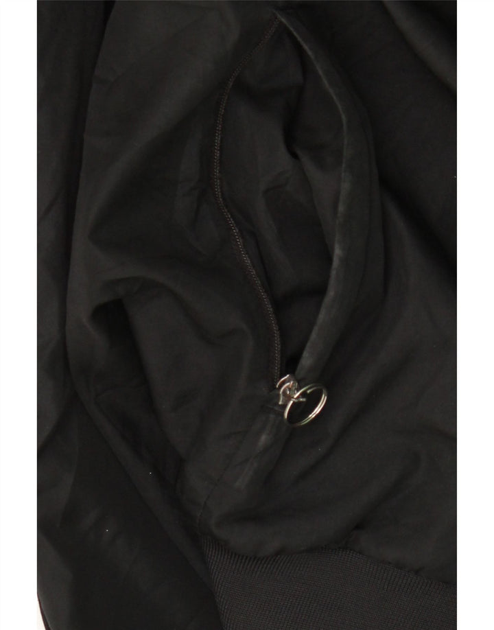 Kappa Mens Graphic Tracksuit Top Jacket XL Black Polyester