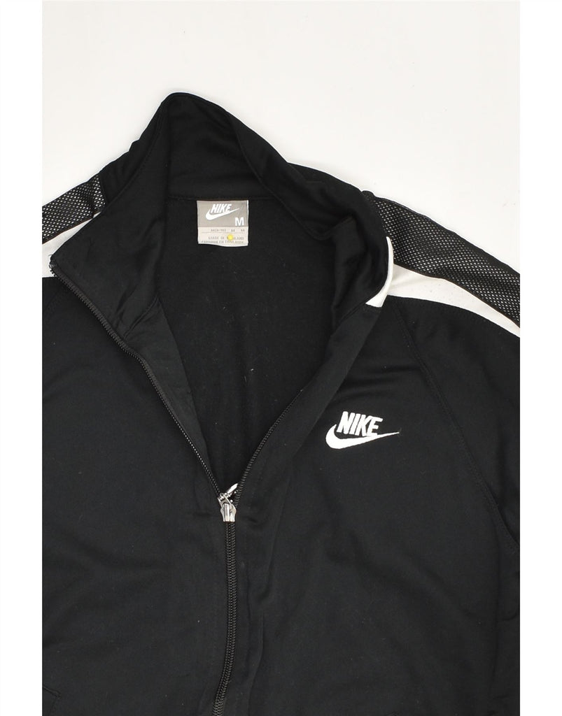 NIKE Girls Tracksuit Top Jacket 8-9 Years Medium Black Polyester | Vintage Nike | Thrift | Second-Hand Nike | Used Clothing | Messina Hembry 