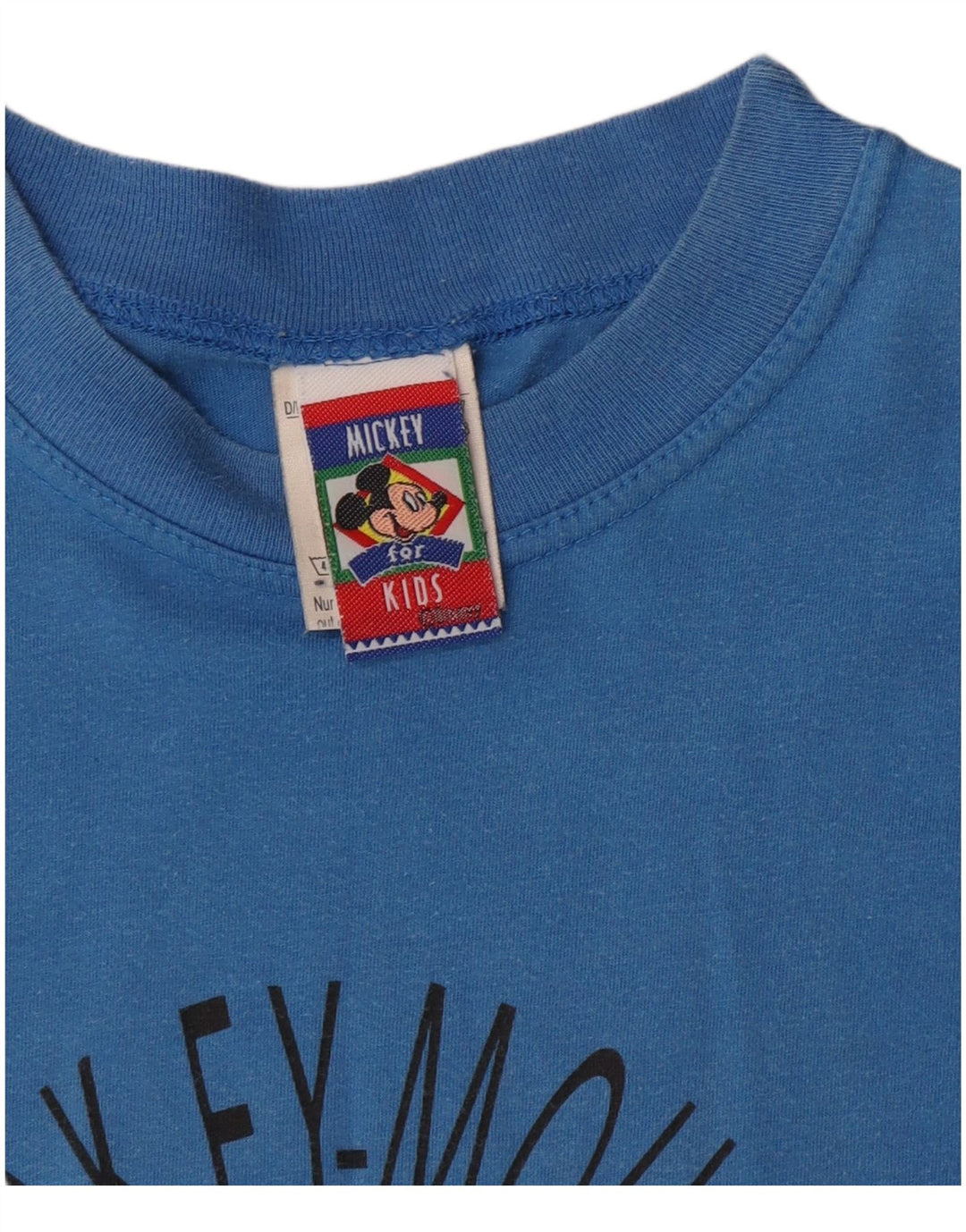 Nike Boys Mickey Mouse Graphic T-Shirt Top 7-8 Years Blue Cotton