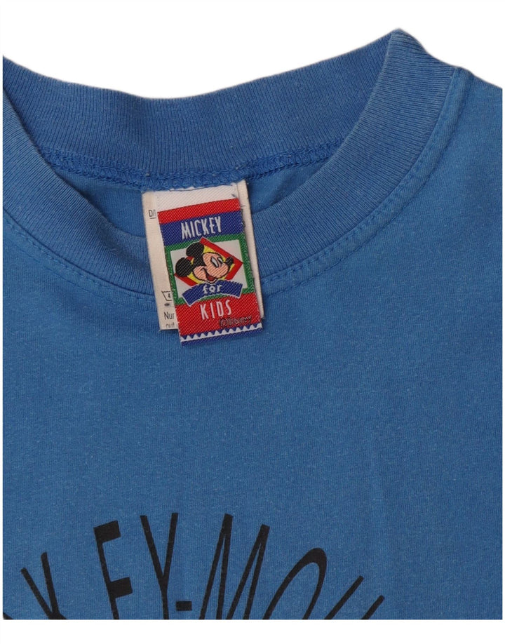 Nike Boys Mickey Mouse Graphic T-Shirt Top 7-8 Years Blue Cotton