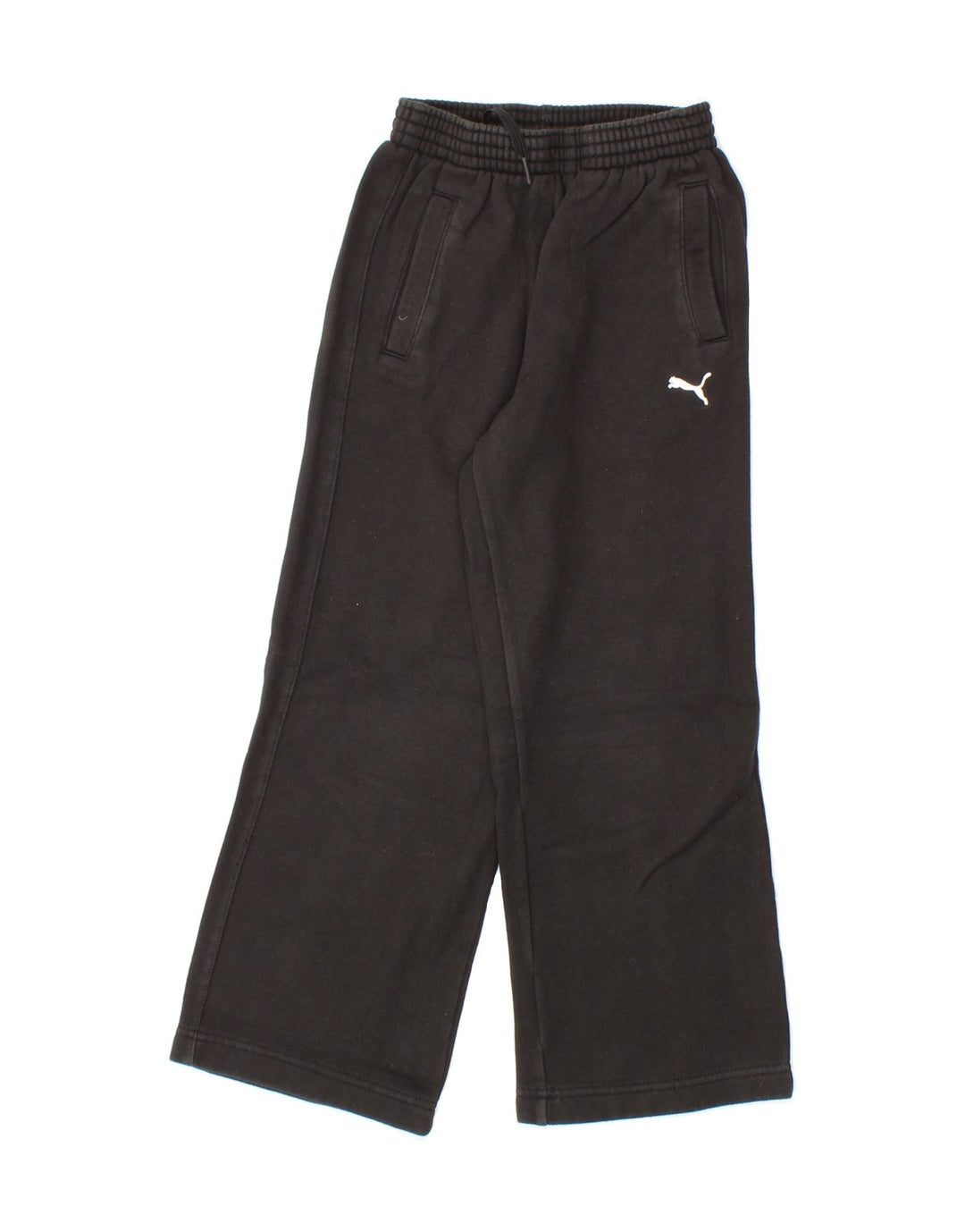PUMA Boys Graphic Tracksuit Trousers 7-8 Years Small  Black Cotton Vintage Puma and Second-Hand Puma from Messina Hembry 