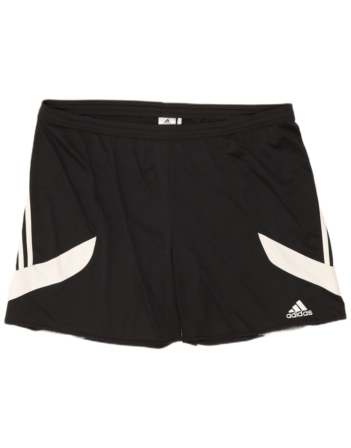 Adidas Mens Climalite Sport Shorts 2XL Black Colourblock Polyester