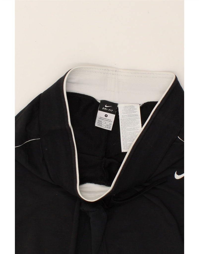 NIKE Womens Dri Fit Capri Tracksuit Trousers Joggers UK 8/10 Small Black | Vintage Nike | Thrift | Second-Hand Nike | Used Clothing | Messina Hembry 