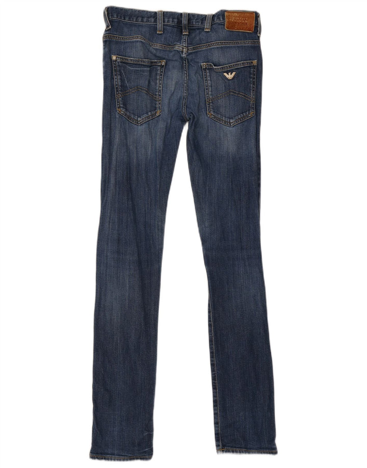 Armani Womens Skinny Jeans W28 L33 Blue Cotton