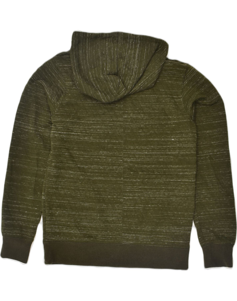 JACK & JONES Mens Graphic Hoodie Jumper Medium Green Flecked Polyester | Vintage Jack & Jones | Thrift | Second-Hand Jack & Jones | Used Clothing | Messina Hembry 