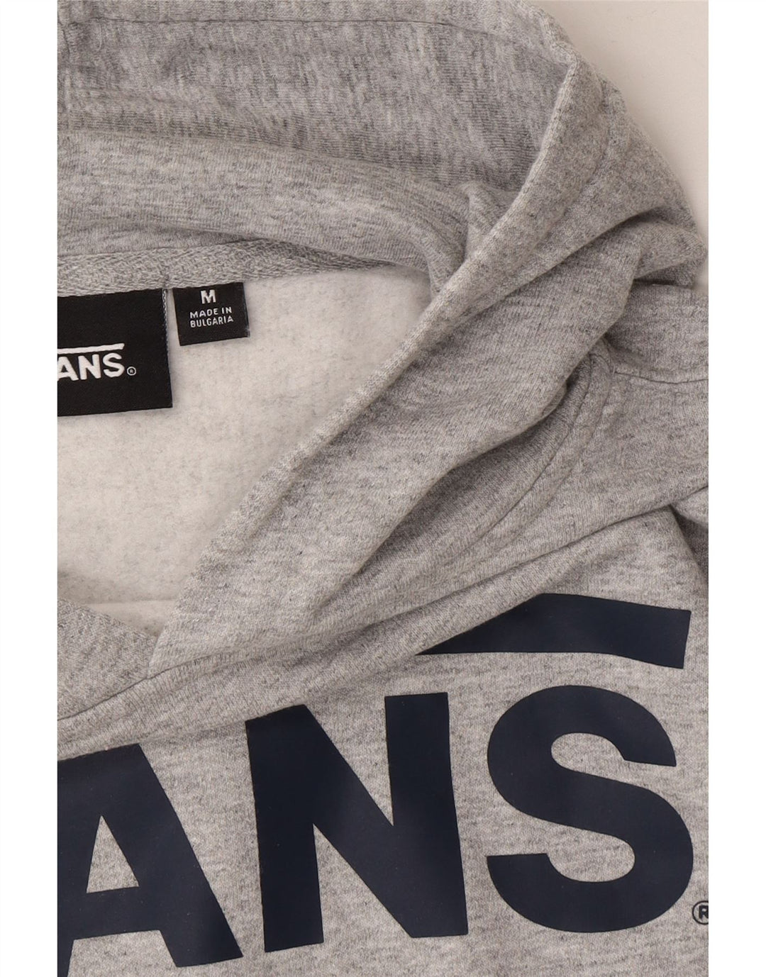 VANS Boys Graphic Hoodie Jumper 10-11 Years Medium  Grey Cotton