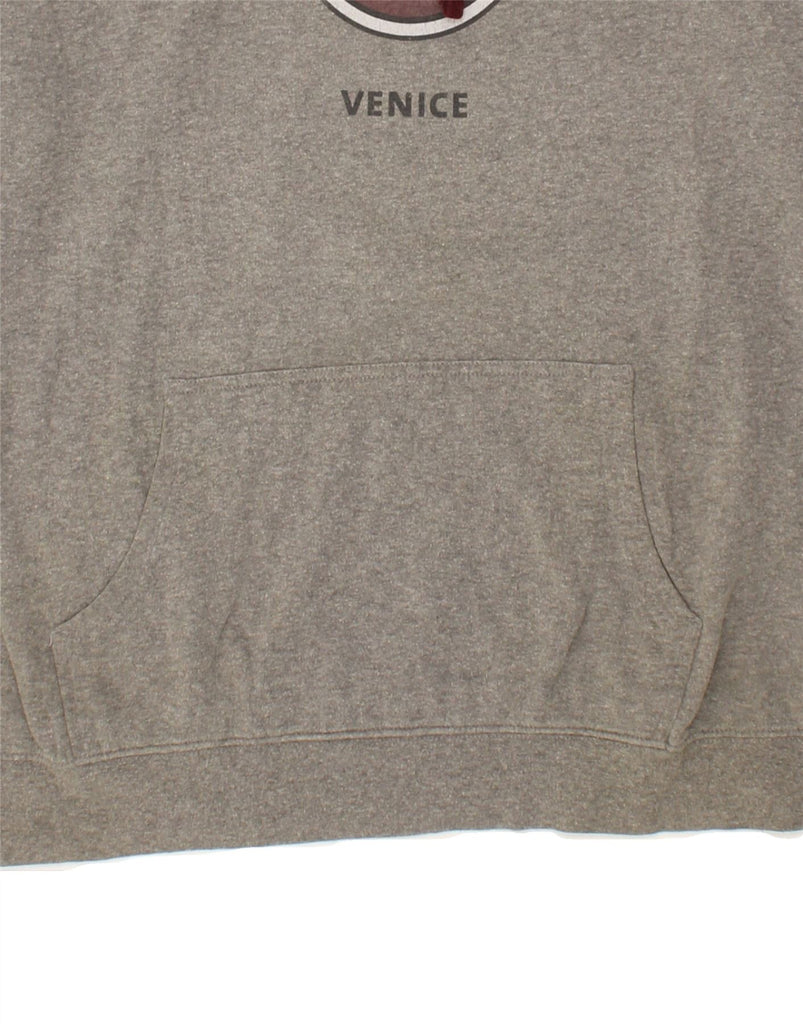 HARD ROCK CAFE Mens Venice Graphic Hoodie Jumper XL Grey Colourblock | Vintage Hard Rock Cafe | Thrift | Second-Hand Hard Rock Cafe | Used Clothing | Messina Hembry 