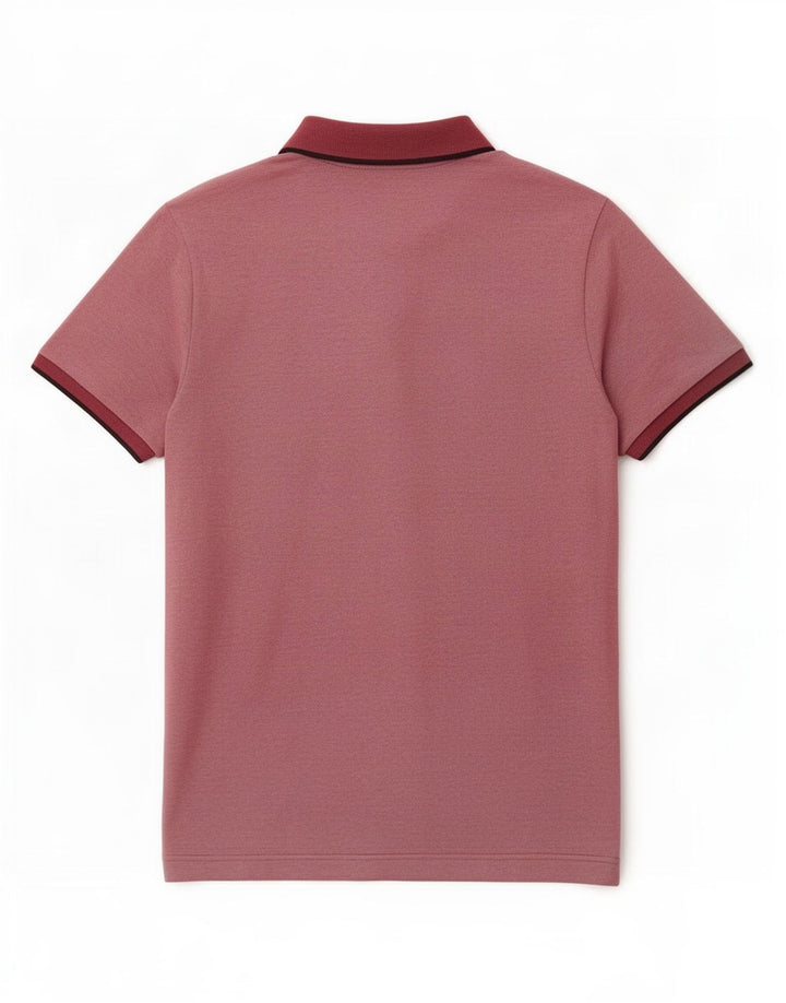 Lotto Mens Polo Shirt Medium Burgundy Cotton
