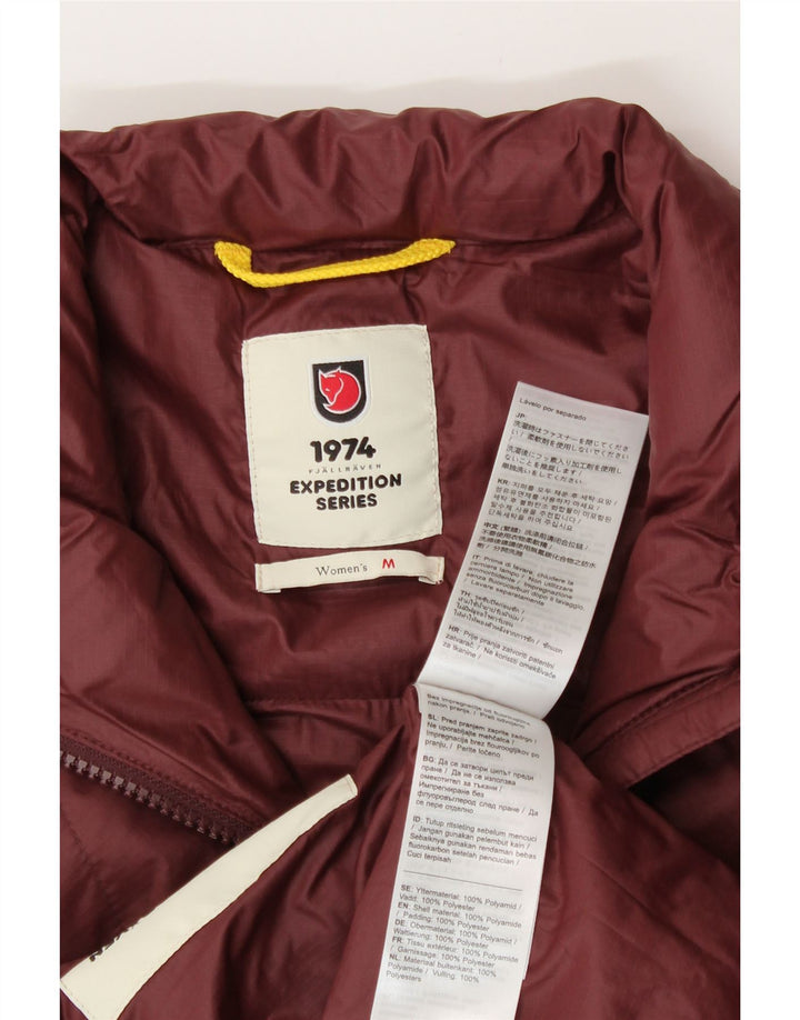Fjall Raven Womens Padded Jacket UK 14 Medium Burgundy Polyamide