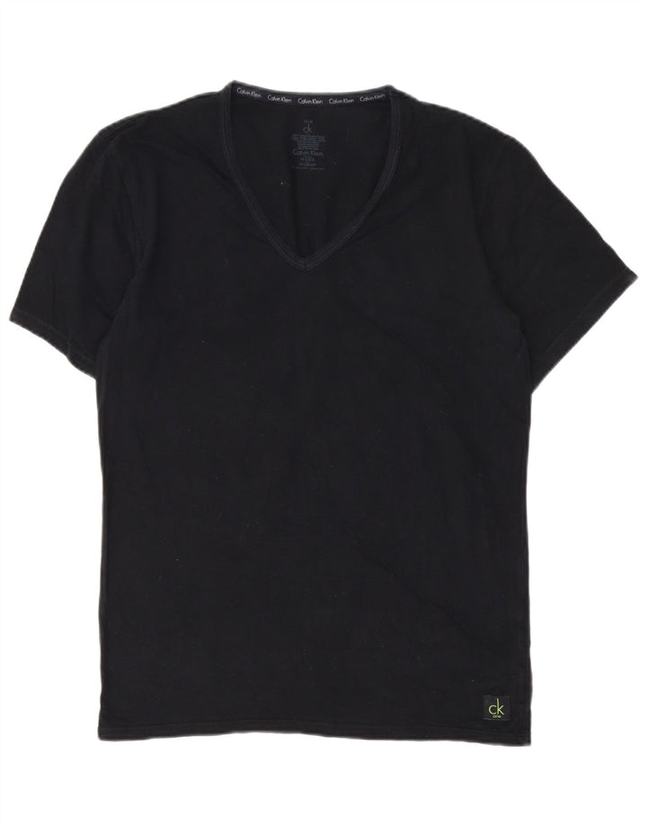 Calvin Klein Mens T-Shirt Top Medium Black Cotton