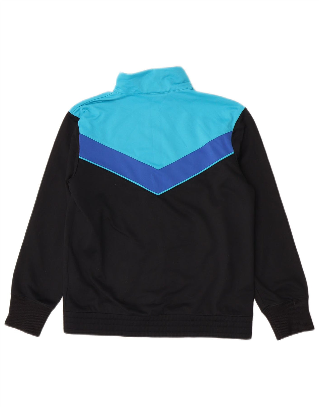 Nike Boys Tracksuit Top Jacket 10-11 Years Medium Black Colourblock