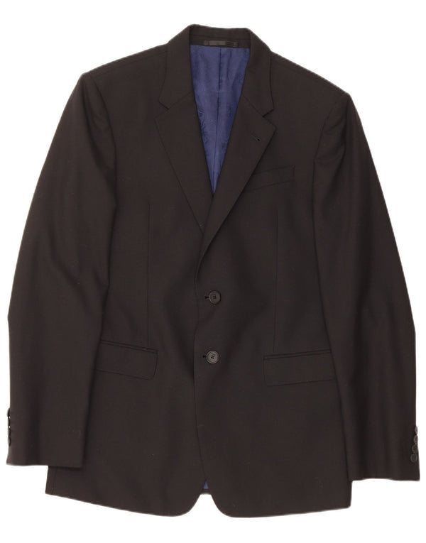 PAUL SMITH Mens 2 Button Blazer Jacket UK 38 Medium Black Wool
