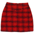 Piombo Womens Mini Skirt IT 38 XS W26  Red Check Polyester