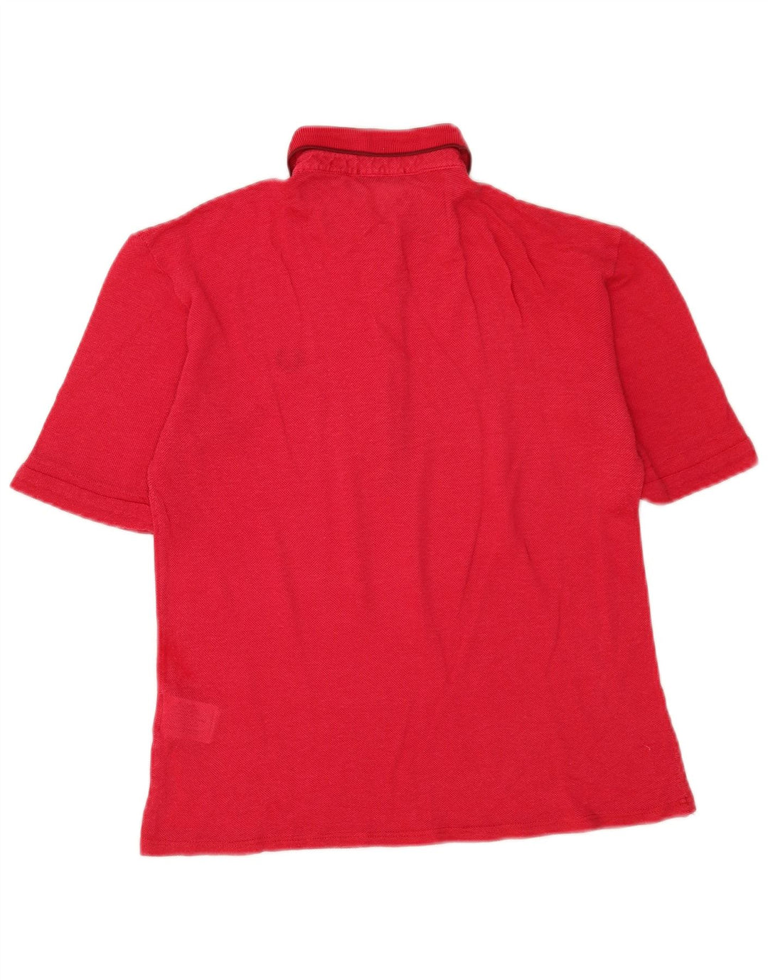 Fred Perry Womens Polo Shirt UK 14 Medium Red Viscose