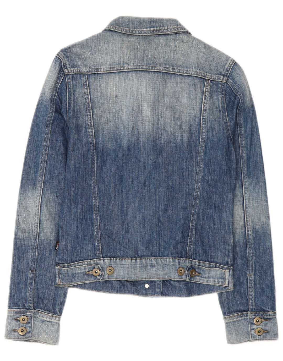 Vintage Womens Denim Jacket UK 12 Medium Blue Cotton