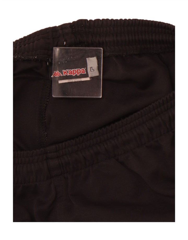 KAPPA Mens Sport Shorts Large  Black Cotton